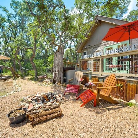 Snuggle Inn Wimberley Cabin With Fire Pit And Deck Buitenkant foto