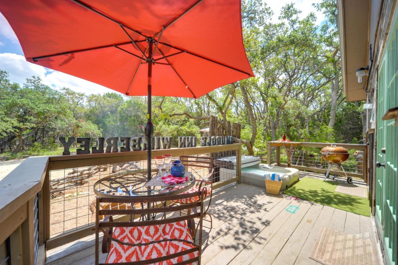 Snuggle Inn Wimberley Cabin With Fire Pit And Deck Buitenkant foto